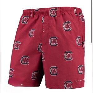 Men's Columbia Garnet South Carolina Gamecocks Omni-Shade Hybrid Shorts